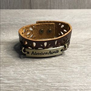 Brown Leather Hand Made Bracelet